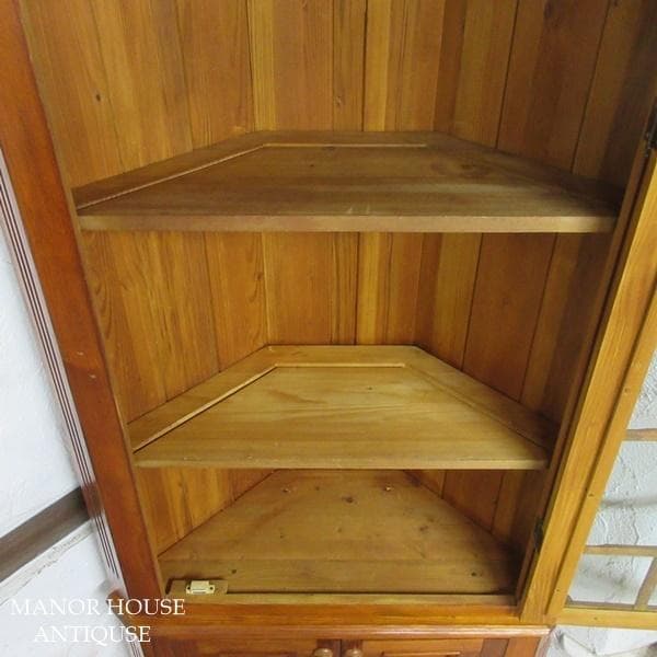 イギリス直輸入 アンティーク 家具 コーナーキャビネット イタリア製 6401d