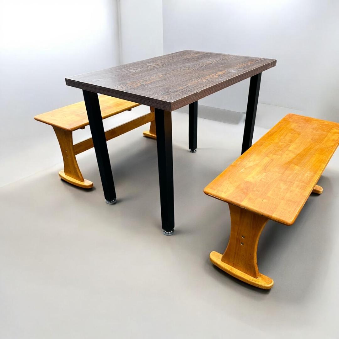 マッス　USDE ダイニング3点セット　テーブル×1　　ベンチチェアー×2