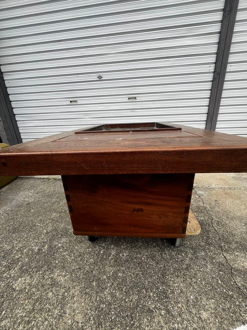 囲炉裏座卓 欅けやき 天然木 無垢材 囲炉裏 座敷机 火鉢