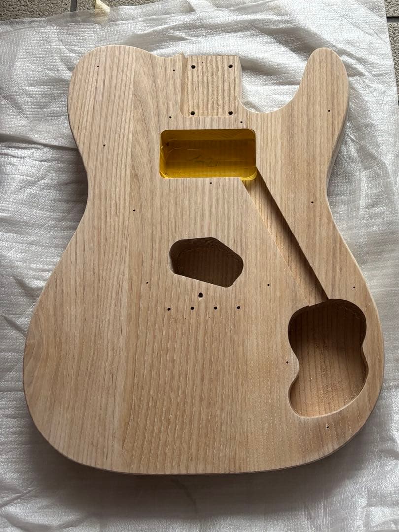 個人製作　アベフトシ風　テレキャスターカスタム　髑髏ノブ　配線付き