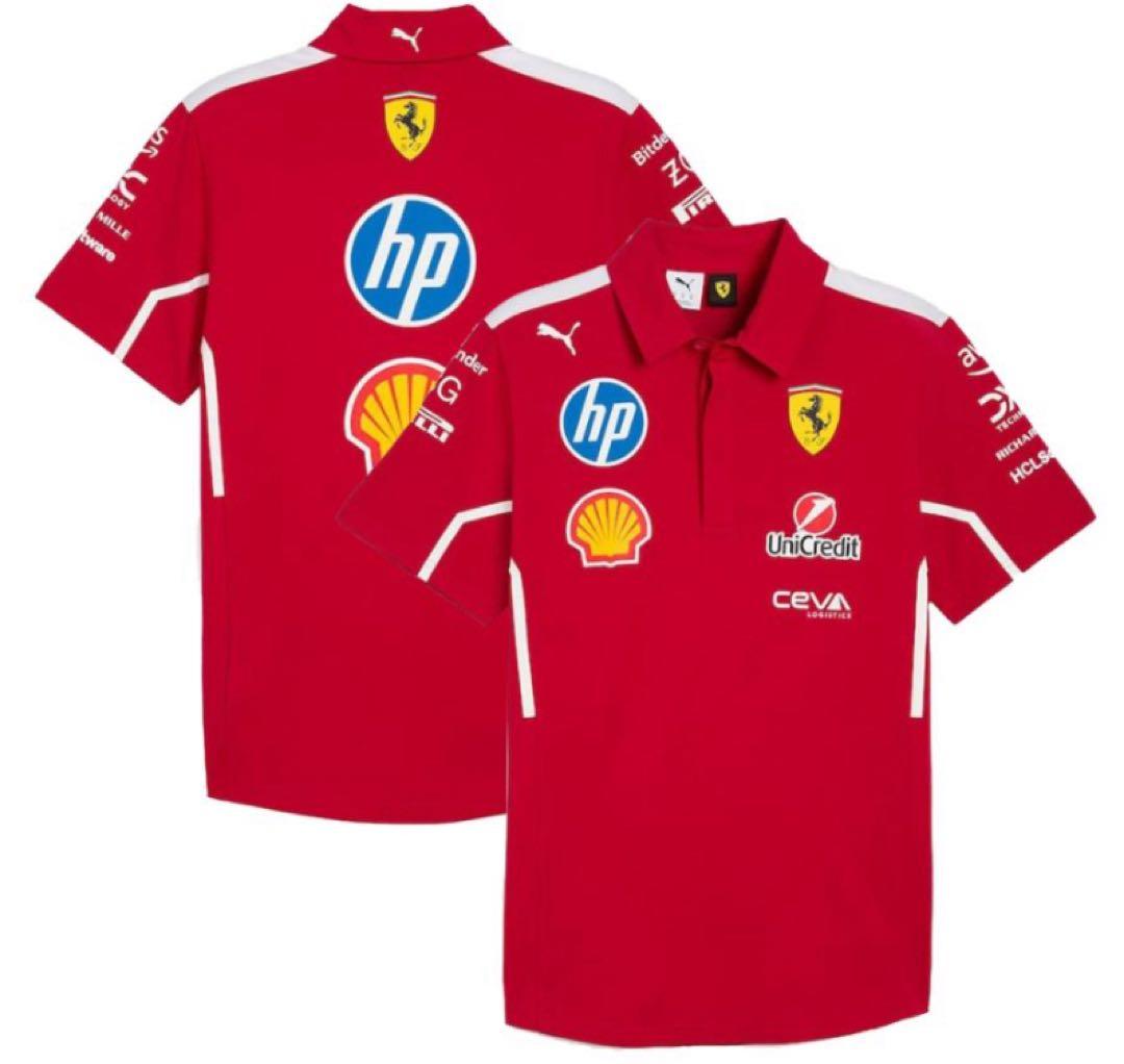 (新品・未使用) Puma F1 Ferrari ポロシャツ半袖 US Mサイズ