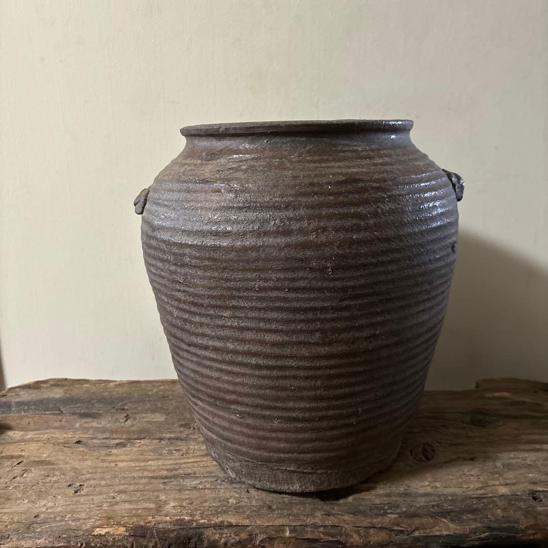 古丹波ニ耳壷　江戸　古常滑　古越前　古備前　古信楽　古瀬戸　古陶　骨董　花器李朝