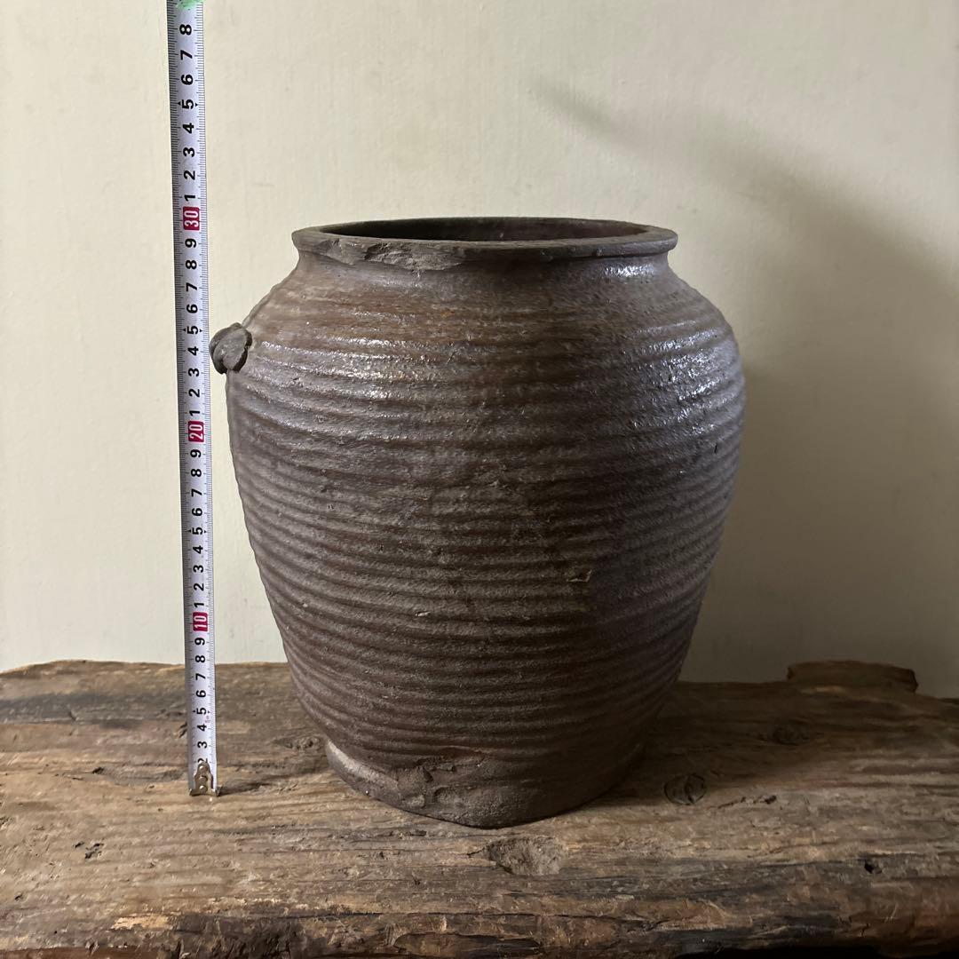 古丹波ニ耳壷　江戸　古常滑　古越前　古備前　古信楽　古瀬戸　古陶　骨董　花器李朝