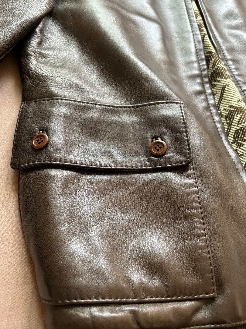 HERMESエルメス レザージャケット ヴィンテージ50 Lサイズ美品