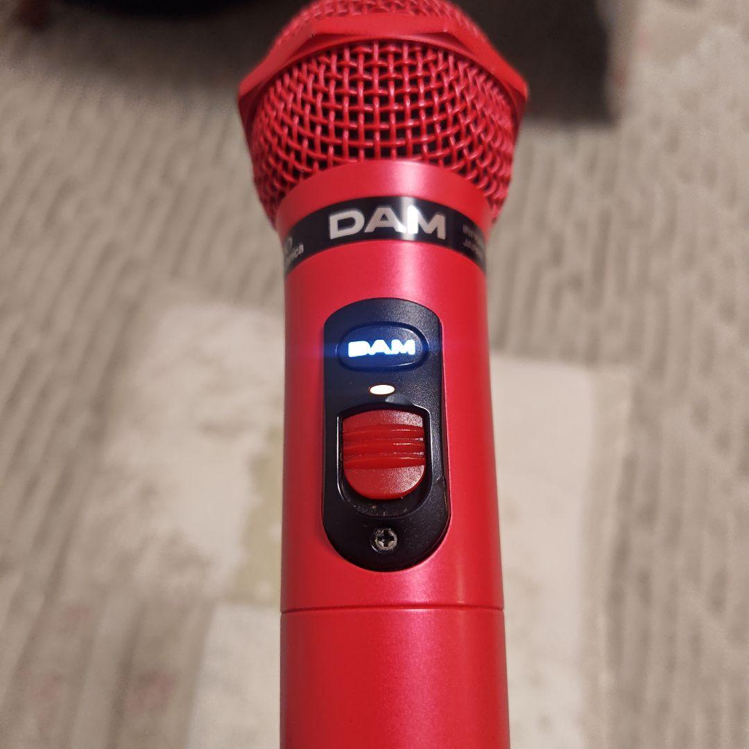 カラオケ DAM WITM-500 ワイヤレスマイク赤