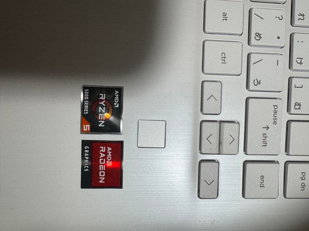 【訳あり】HP ノートPC本体 ホワイト 充電器付き