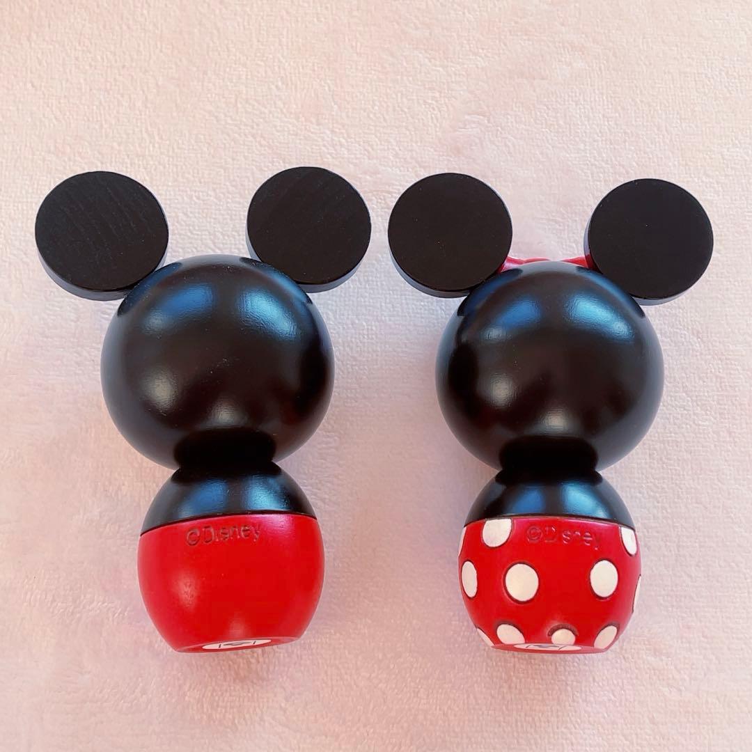 Disney ディズニー　卯三郎こけし　ミッキー　ミニー