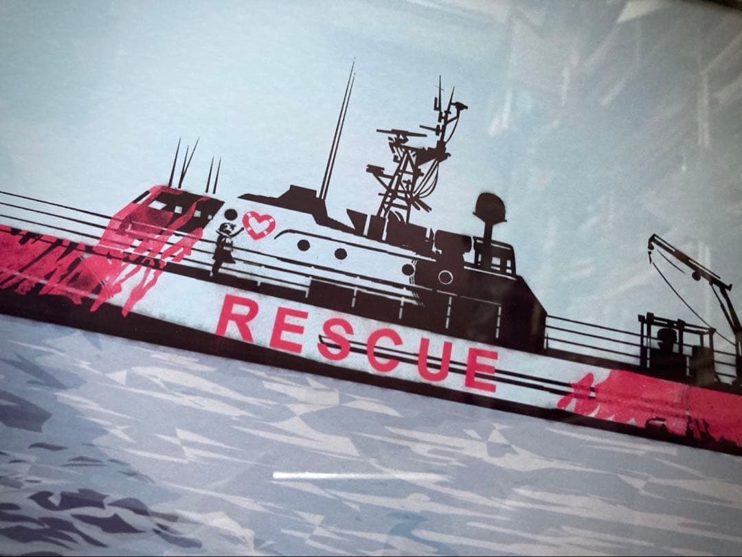 バンクシー BANKSY ポスター バルーン オリジナル　限定 COA 付き