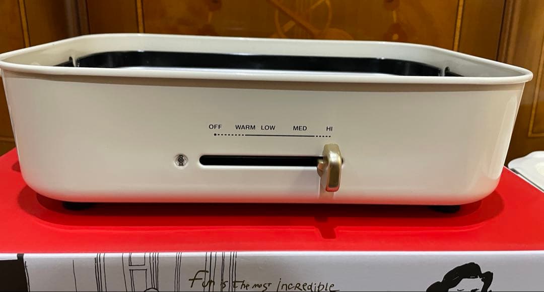 【美品】ブルーノ コンパクトホットプレート本体 プレート3種BOE021