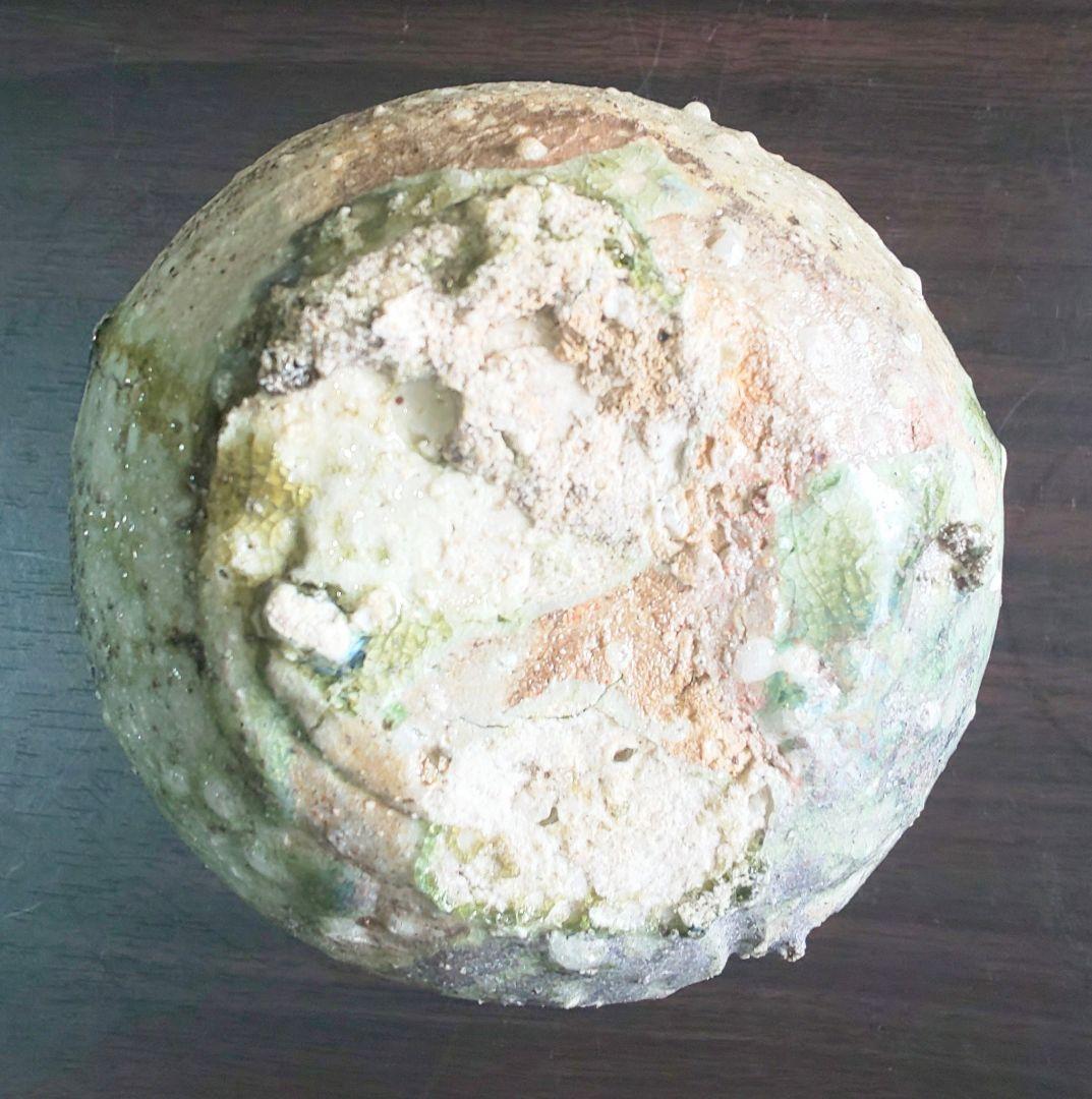 古伊賀 伊賀焼 灰被 自然釉 水滴 掛花入 花器 小壷 一輪挿し