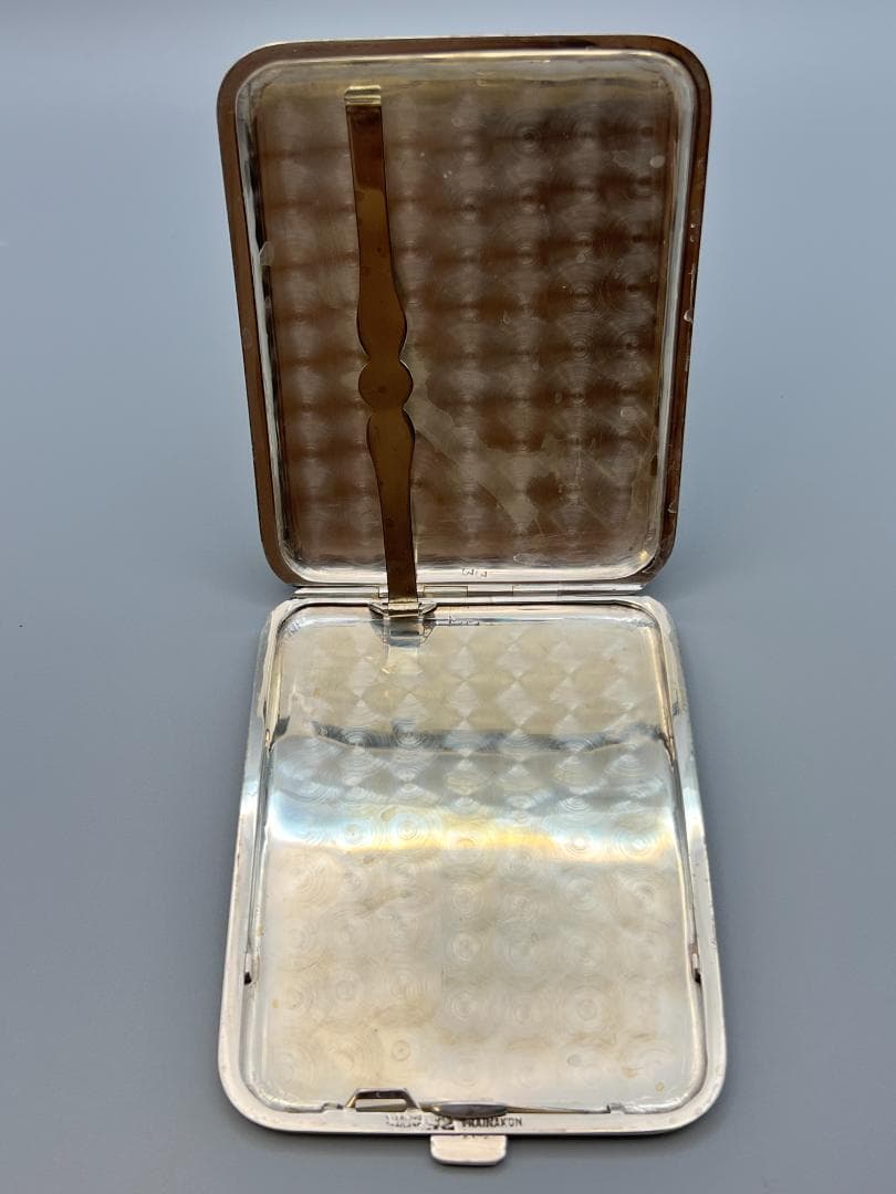 銀製　STERLING　刻印　シガレットケース　マネークリップ　カフス　117g