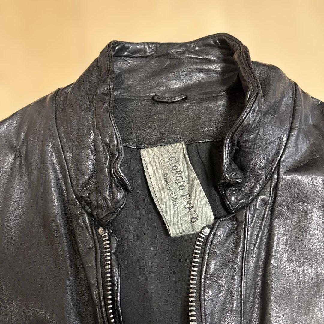 GIORGIO BRATO レザーライダースジャケット