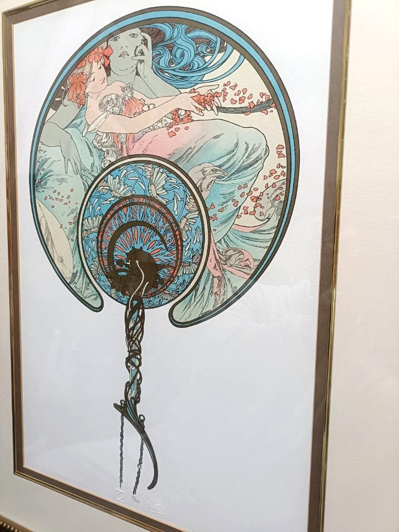 【希少／ミュシャ財団】風は青春とともに去る【アルフォンス・ミュシャ】