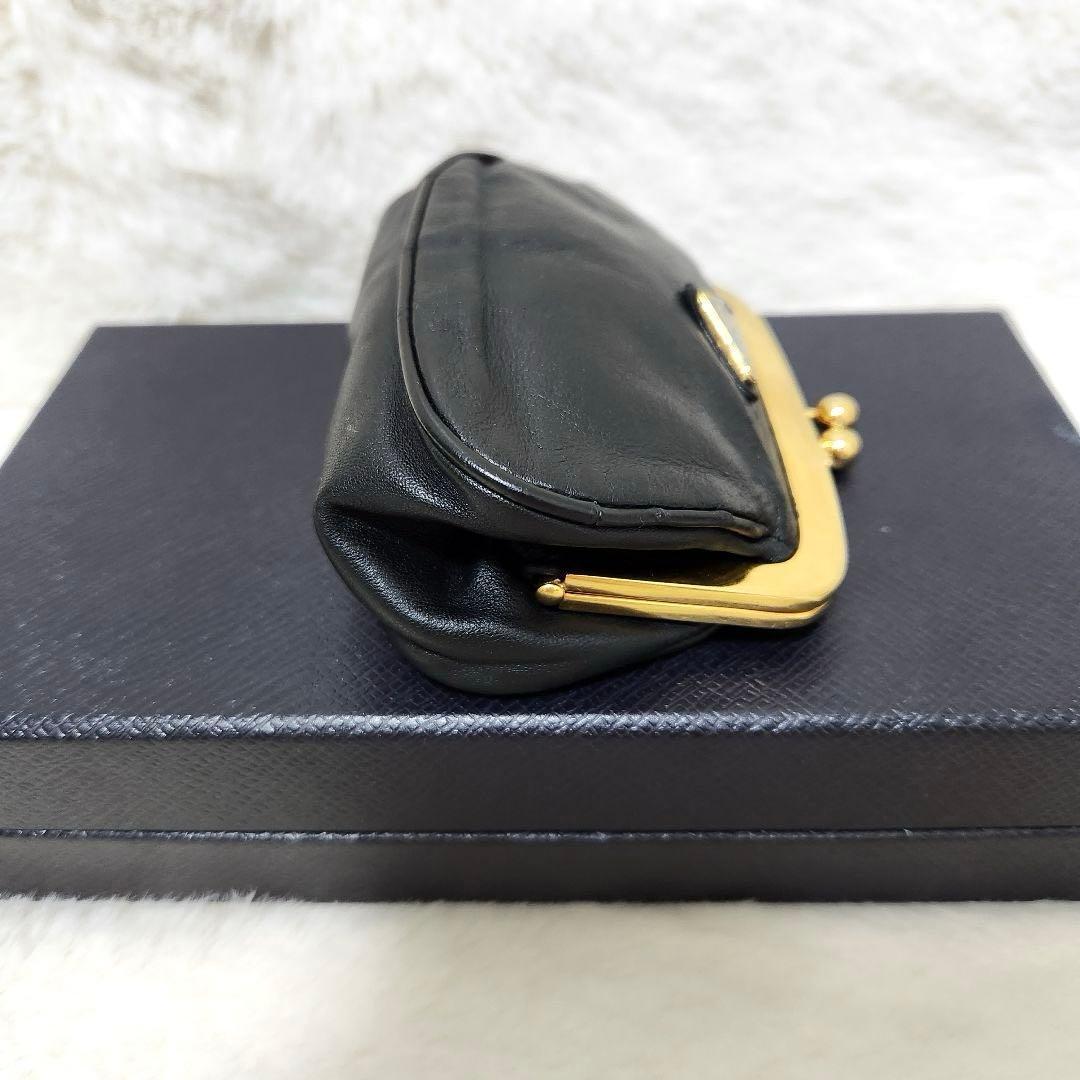 ✨希少✨プラダ　ケース　がま口　小銭入れ　三角ロゴ　ミニポーチ