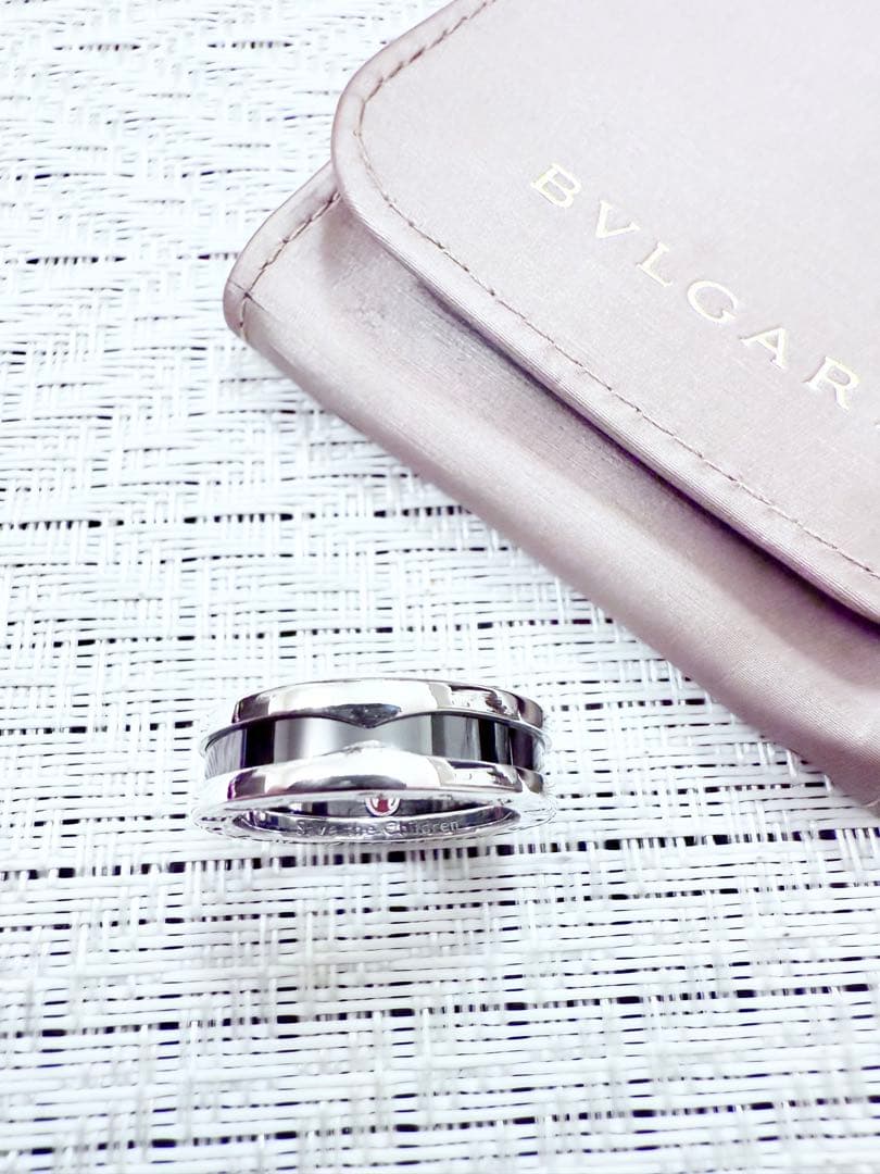 ブルガリ セーブザチルドレン 18号 リング　指輪　59 セラミック　925