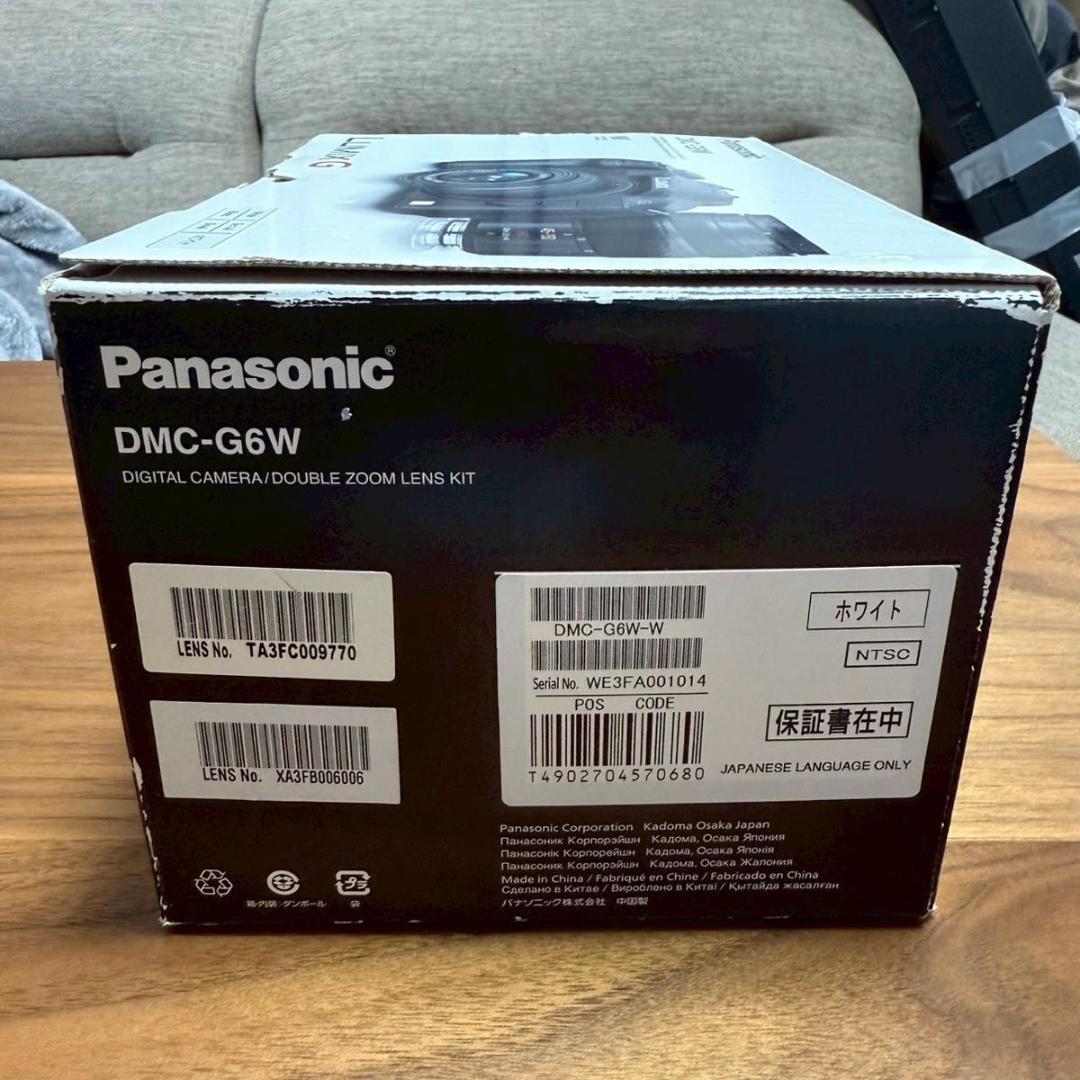 【極美品】パナソニック LUMIX DMC-G6W ダブルズームレンズキット