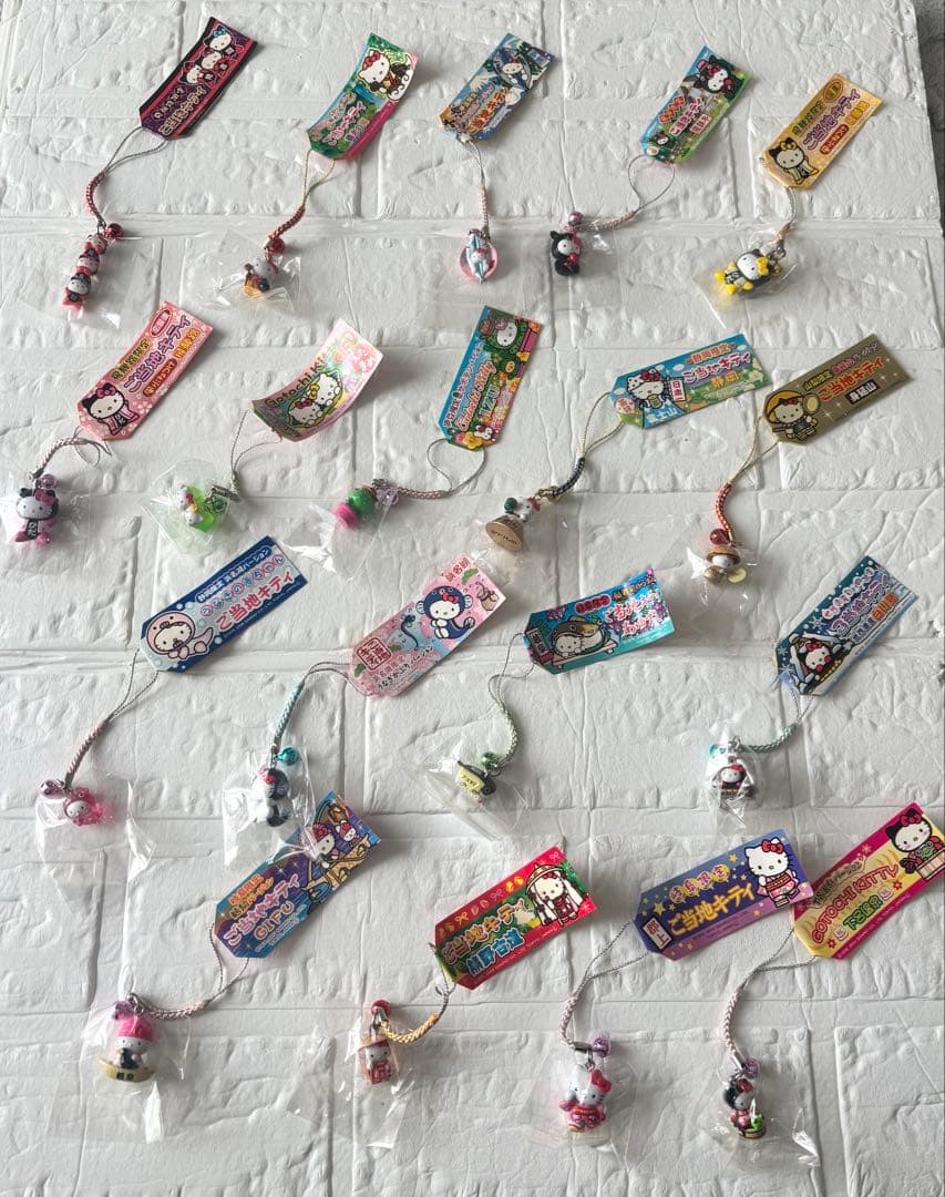 ハローキティ ご当地キティストラップ18個セット（バラ売り不可）中部地方限定