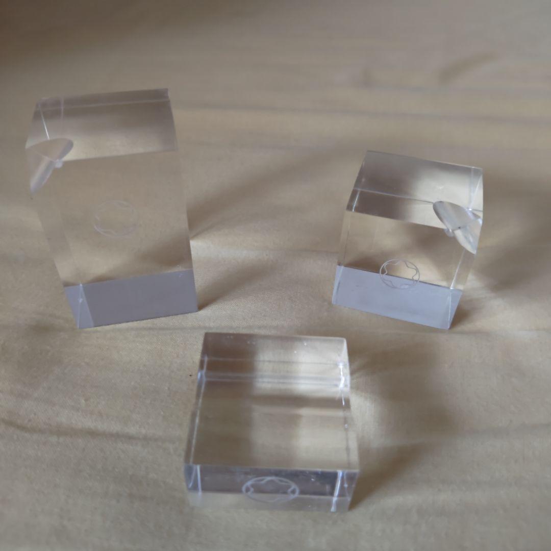 【レア・希少】モンブラン　アクリル　ディスプレイ　ペン立　ペン置き　３点セット