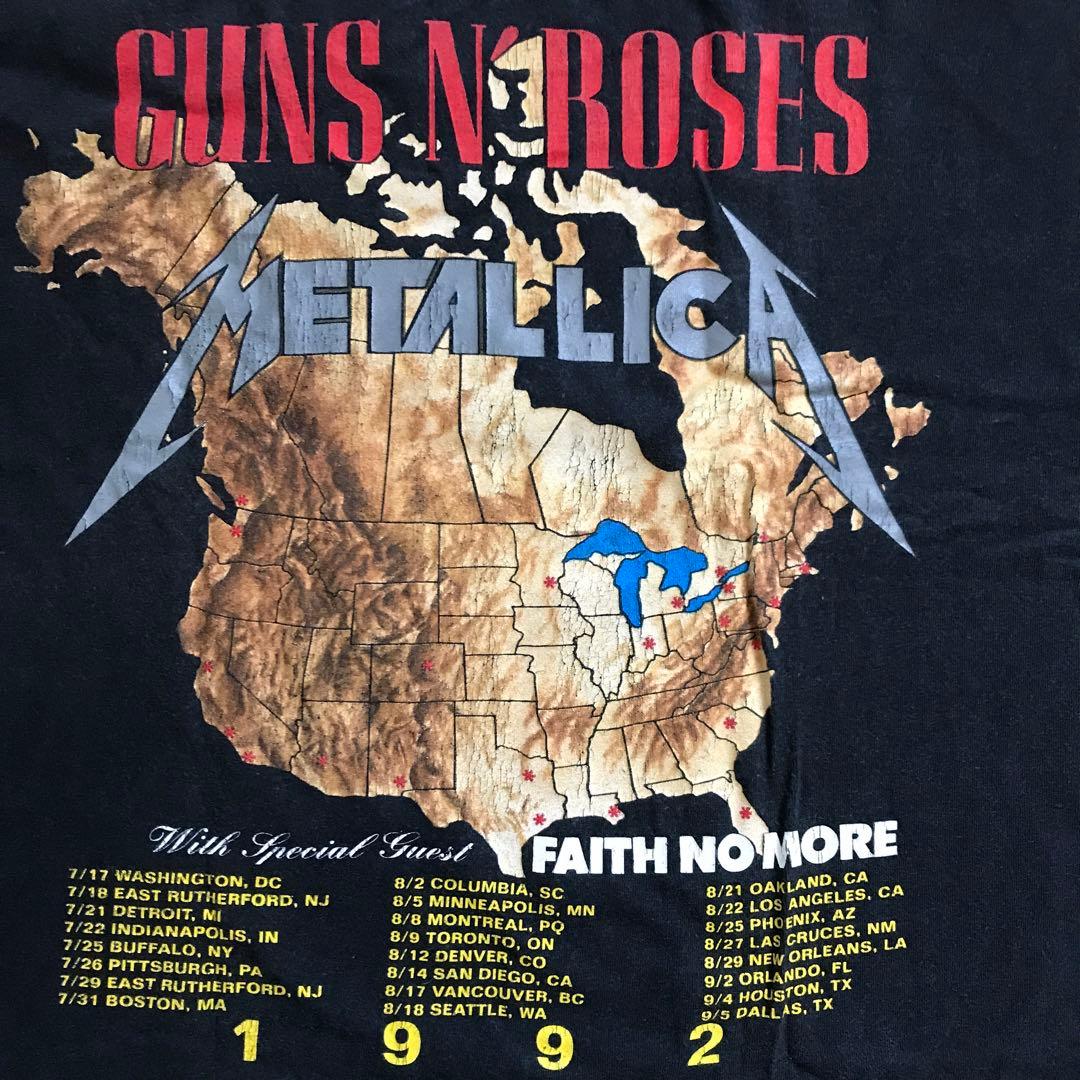 taka着用 メタリカ ガンズアンドローゼズ 1992年製ヴィンテージ Tシャツ