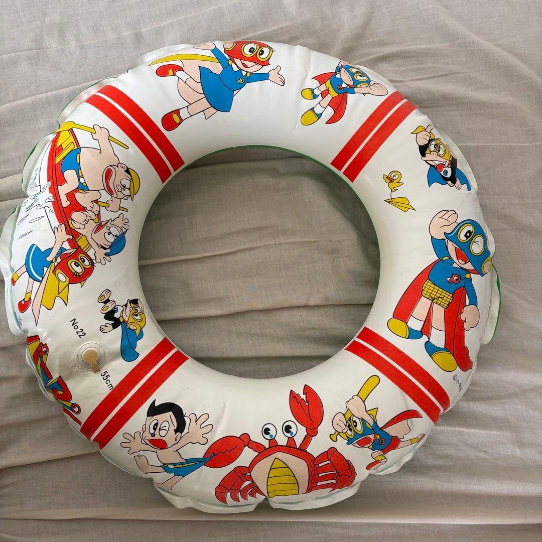 昭和レトロ　ビニール人形、うきわセット