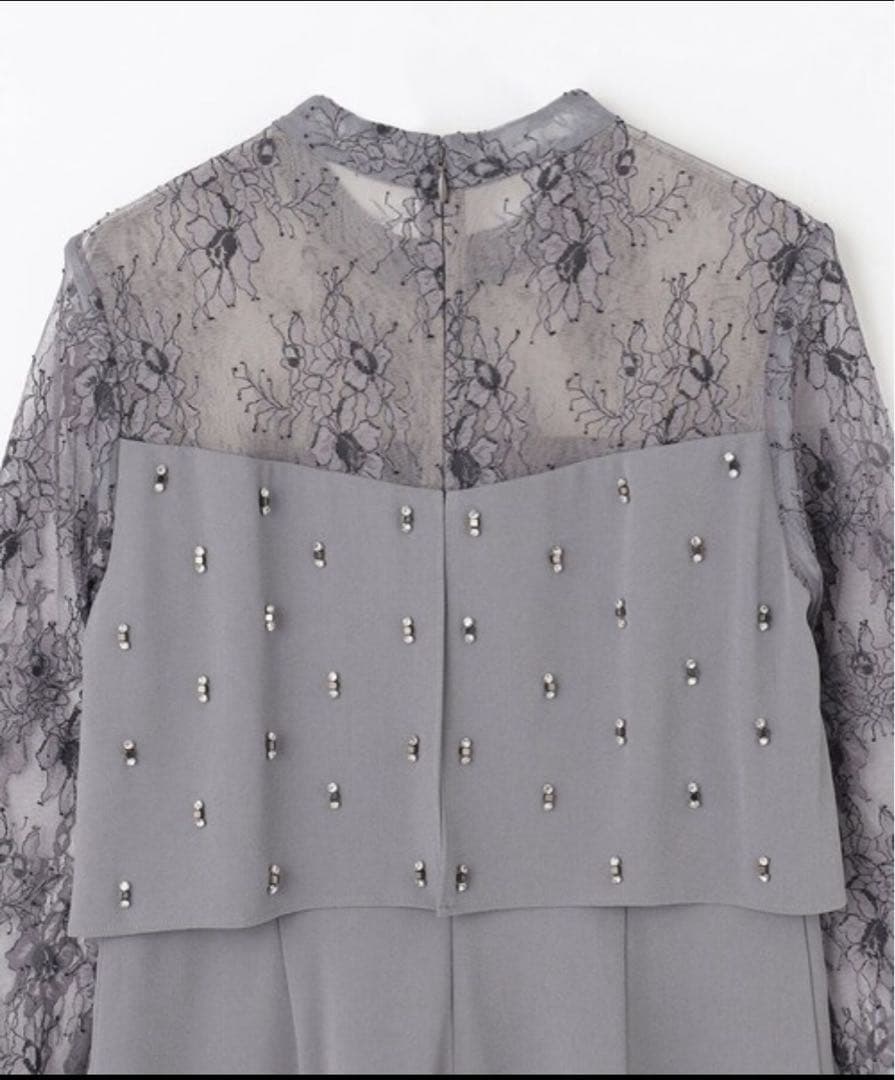 美品☆diagram ダイアグラム　刺繍ワイドサロペット　結婚式　M ドレス