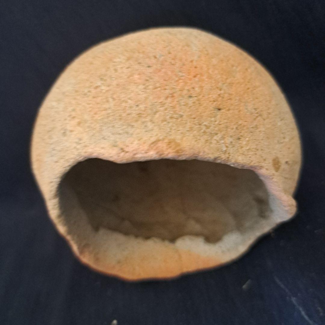 「弥生土器に花を活ける①」 弥生種壺-祭器(直径8.5cm) 2客セット 骨董ア