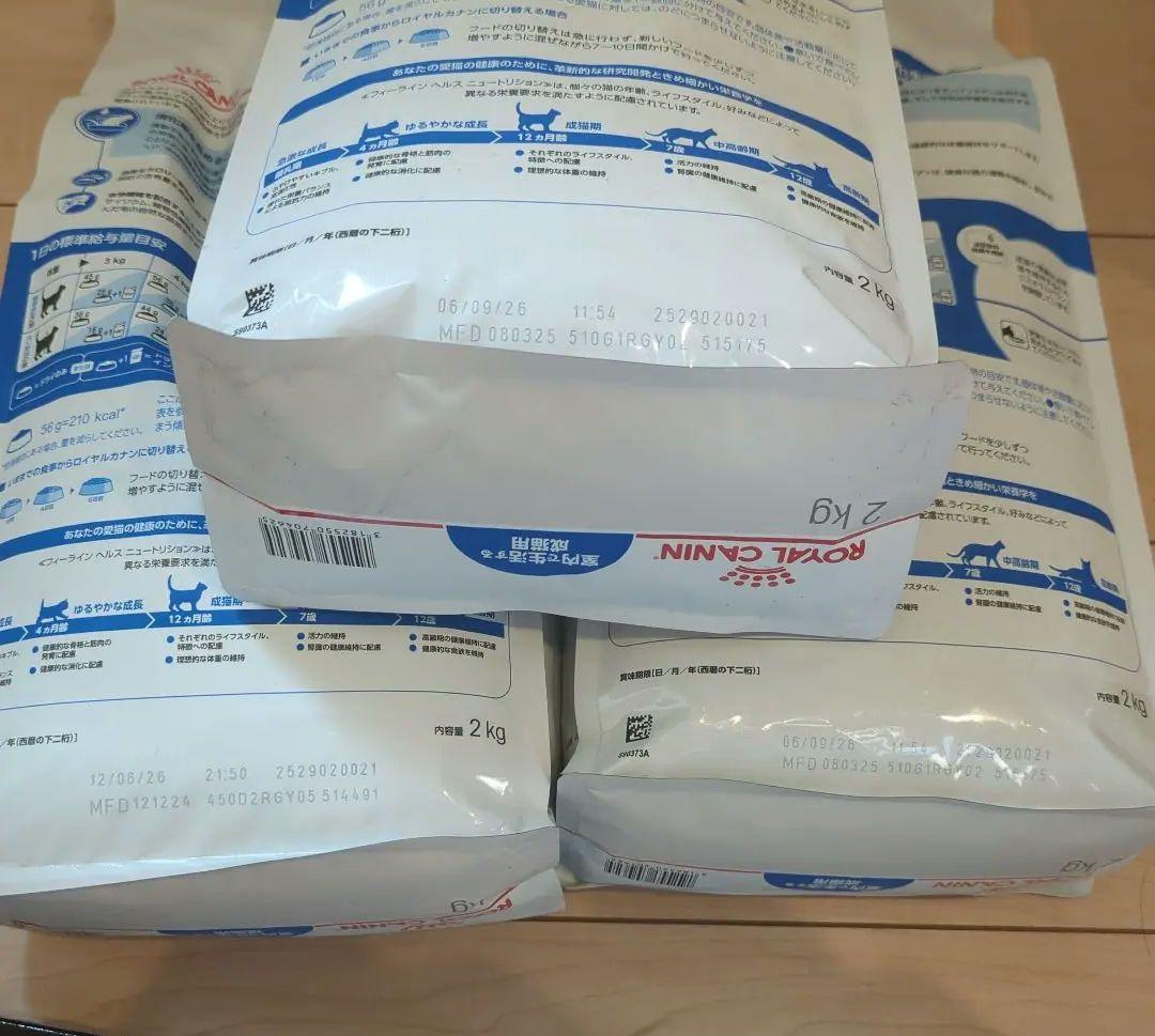 ロイヤルカナン室内成猫用2kg×3袋 おやつ付き 賞味期限26.6以降