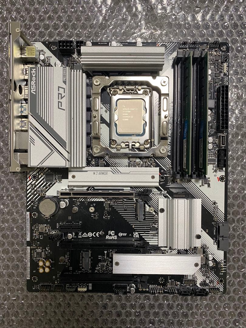 ASRock B760 Pro RS/D4＋Corei7-13700F＋メモリ等