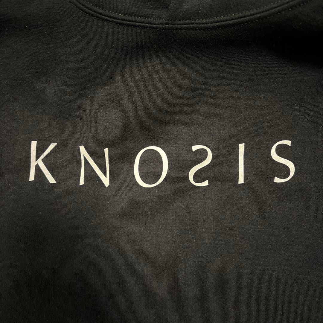 KNOSIS 蛇刺繍 フード付きパーカー 黒