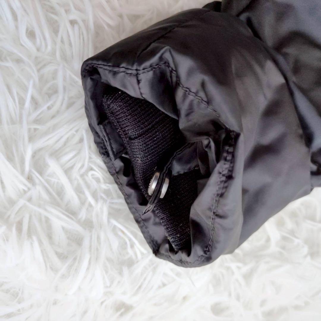 バーバリー ベビー ジャンプスーツ スノーウェア ロゴプリント 黒 80cm