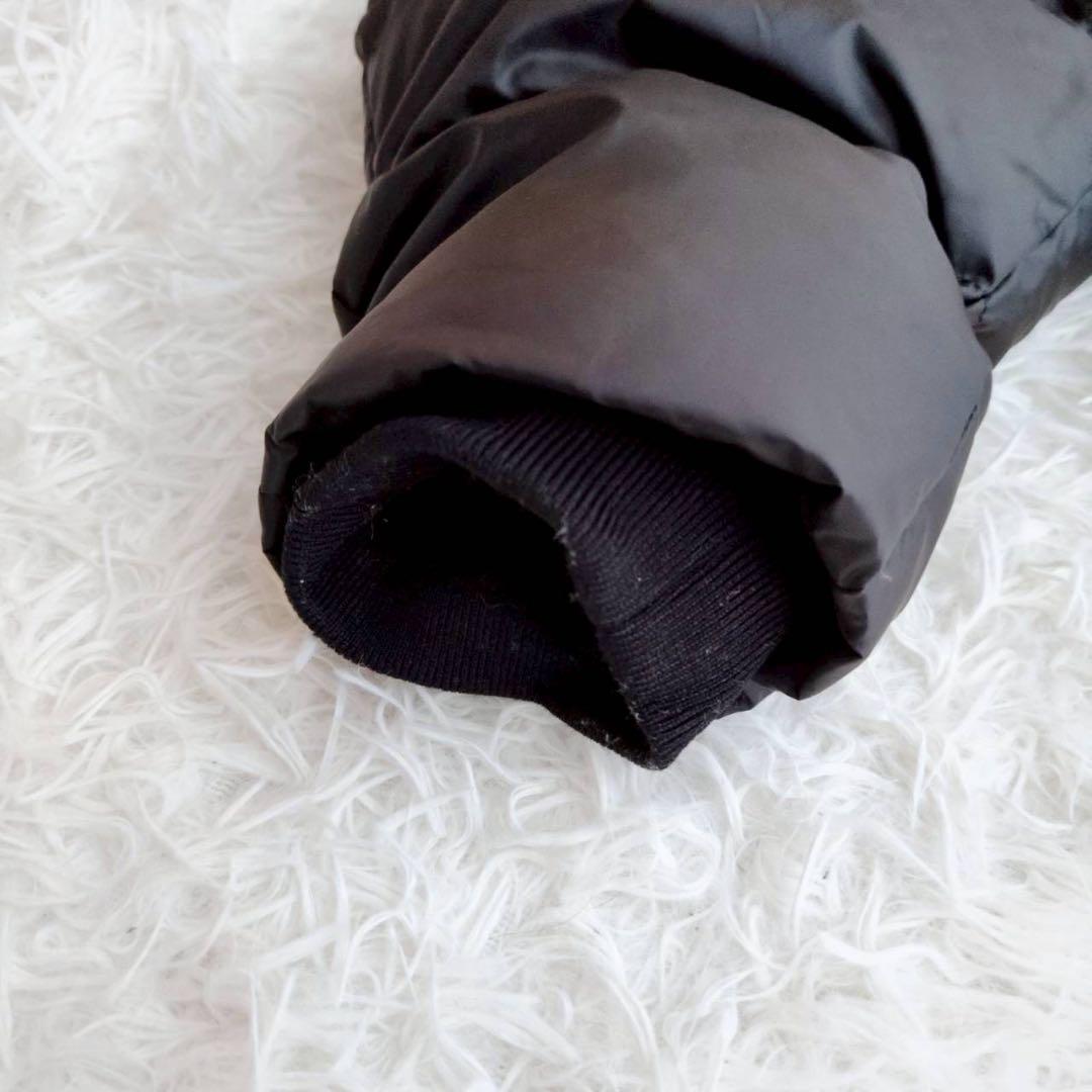 バーバリー ベビー ジャンプスーツ スノーウェア ロゴプリント 黒 80cm