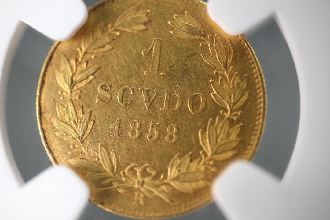 金貨 世界3枚 イタリア 1858年 ゴールド  鑑定品 アンティーク