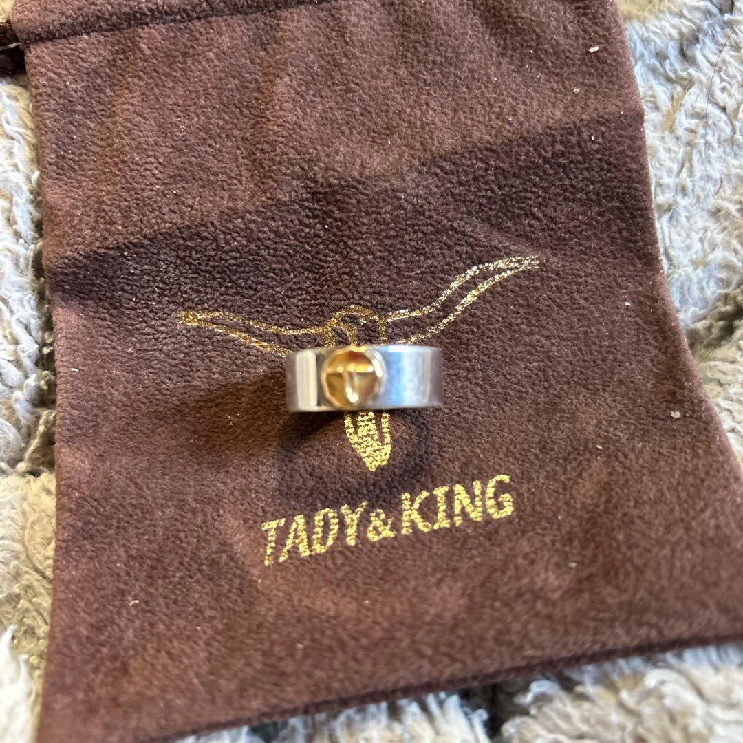 TADY&KINGロングホーン平打ちリング