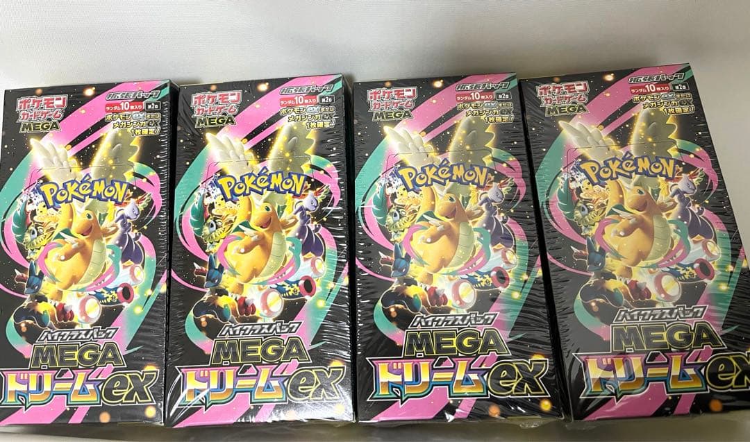 シュリンク付き　ポケモンカード　MEGAドリームex 4BOX