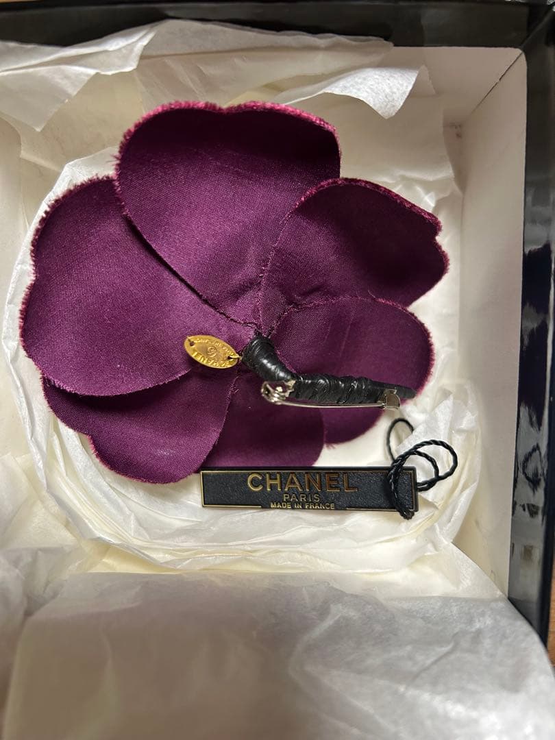 ヴィンテージシャネル　カメリア　コサージュ