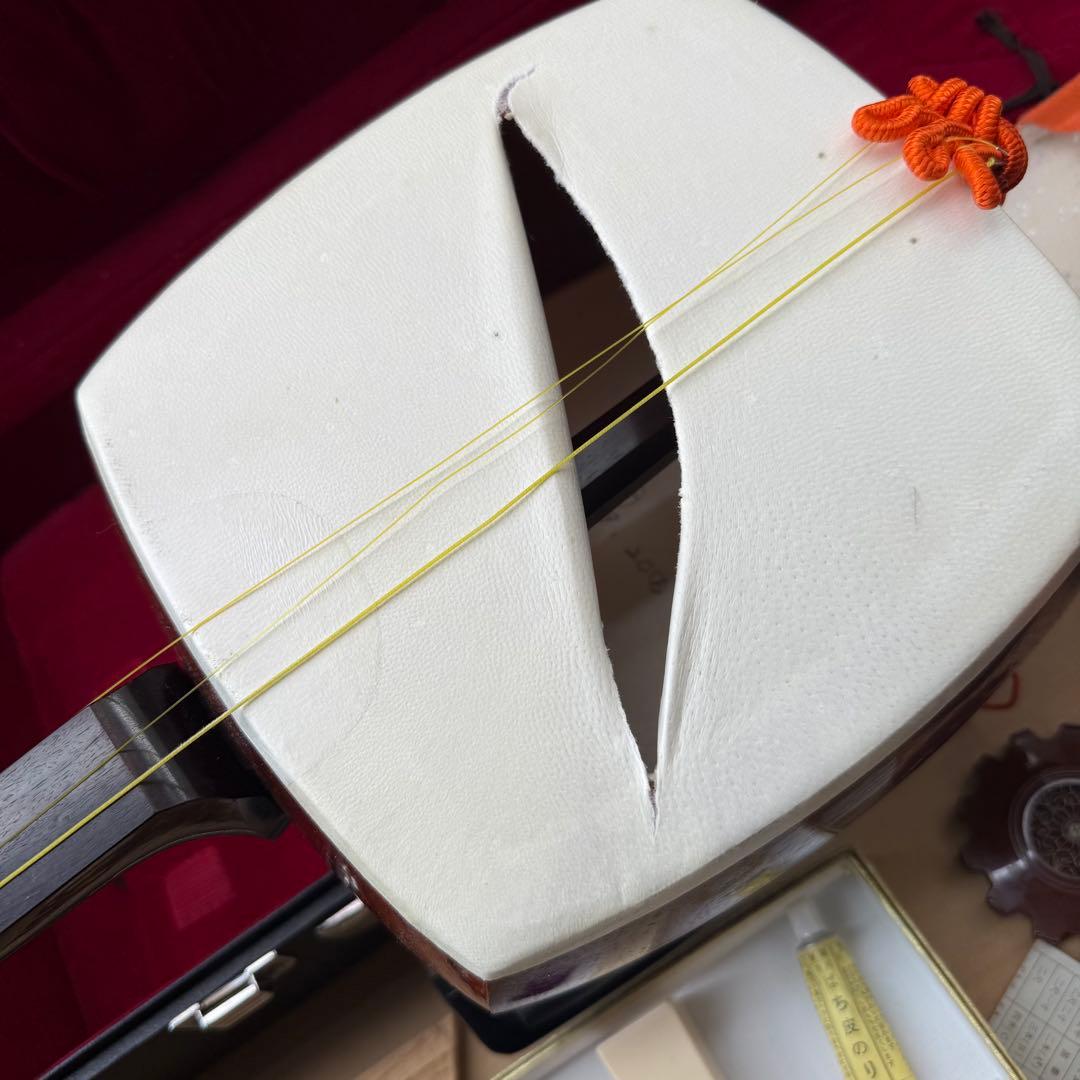 三味線　バチ　三絃駒　ハードケース 　和楽器　弦楽器