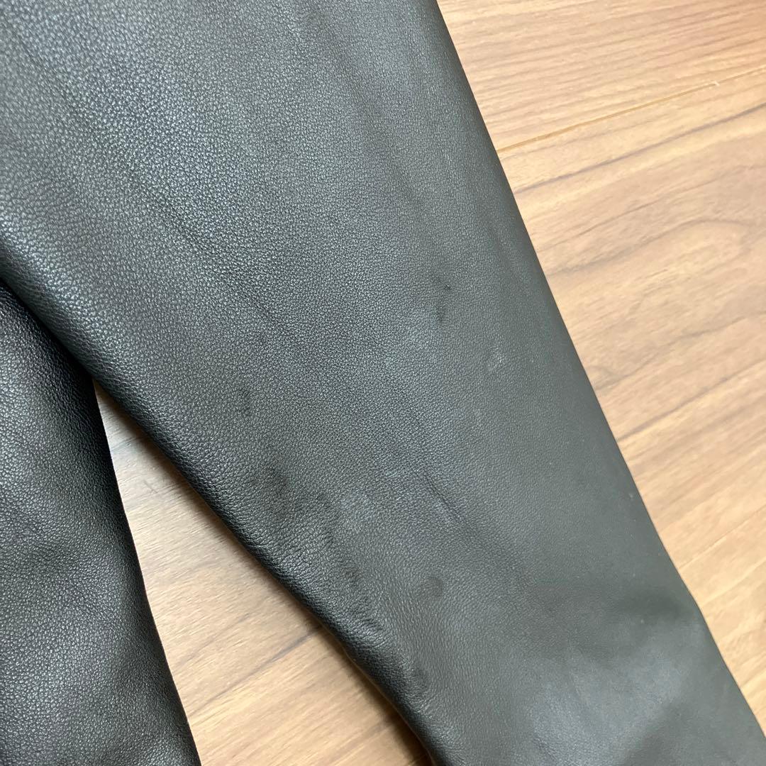 ナノユニバース　レザージャケット　革ジャン　羊革