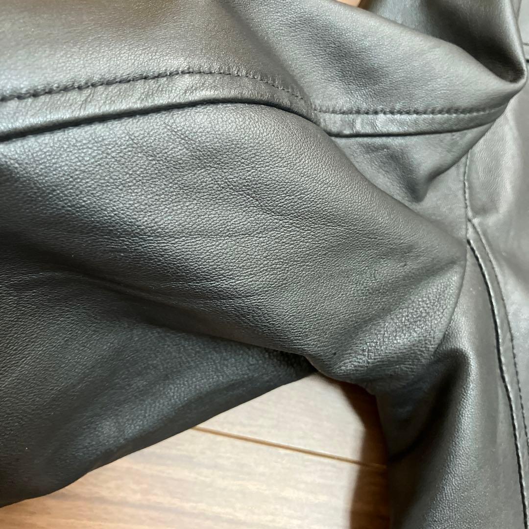 ナノユニバース　レザージャケット　革ジャン　羊革