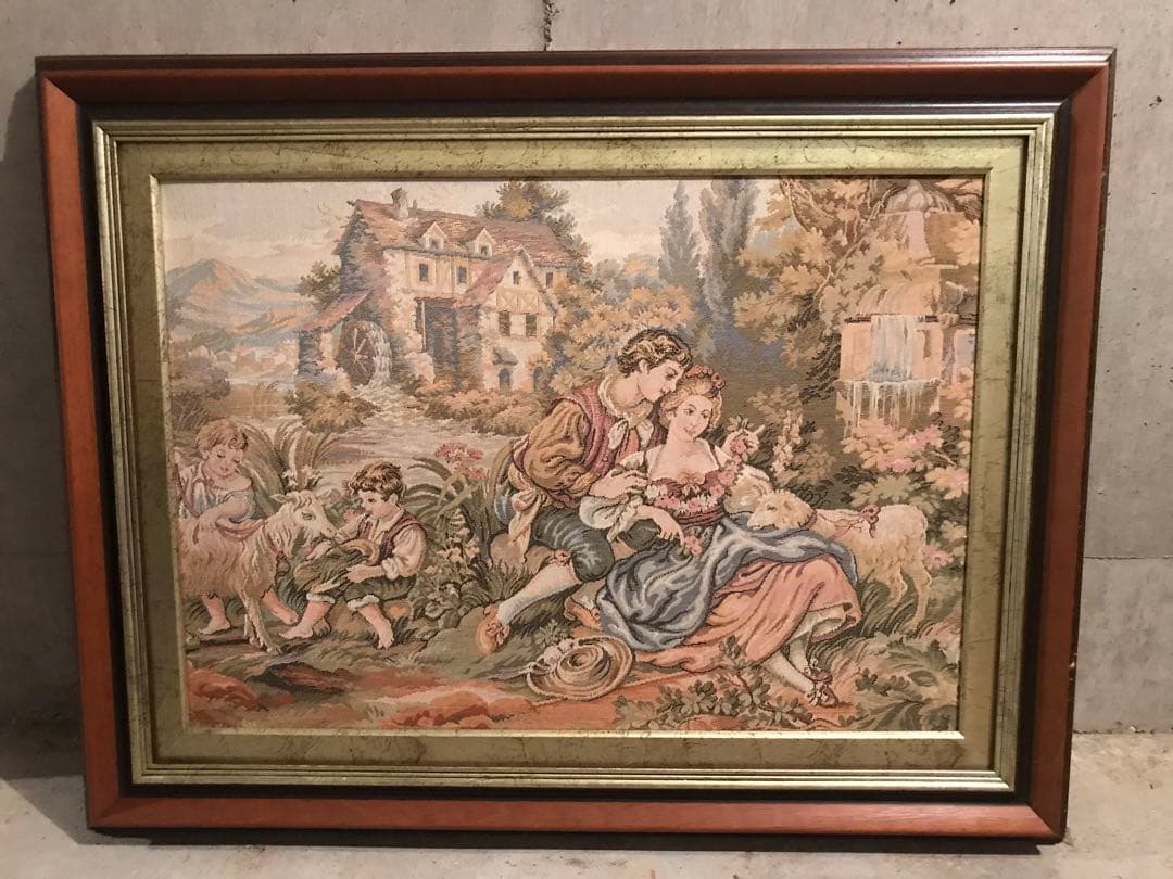 イタリア製 ゴブラン織り 絵画