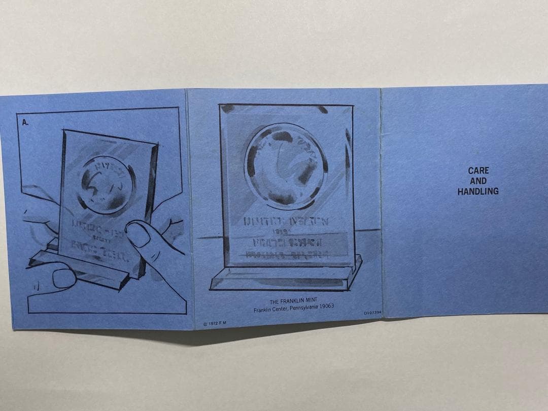 国連 1972年 平和メダル スターリングシルバー