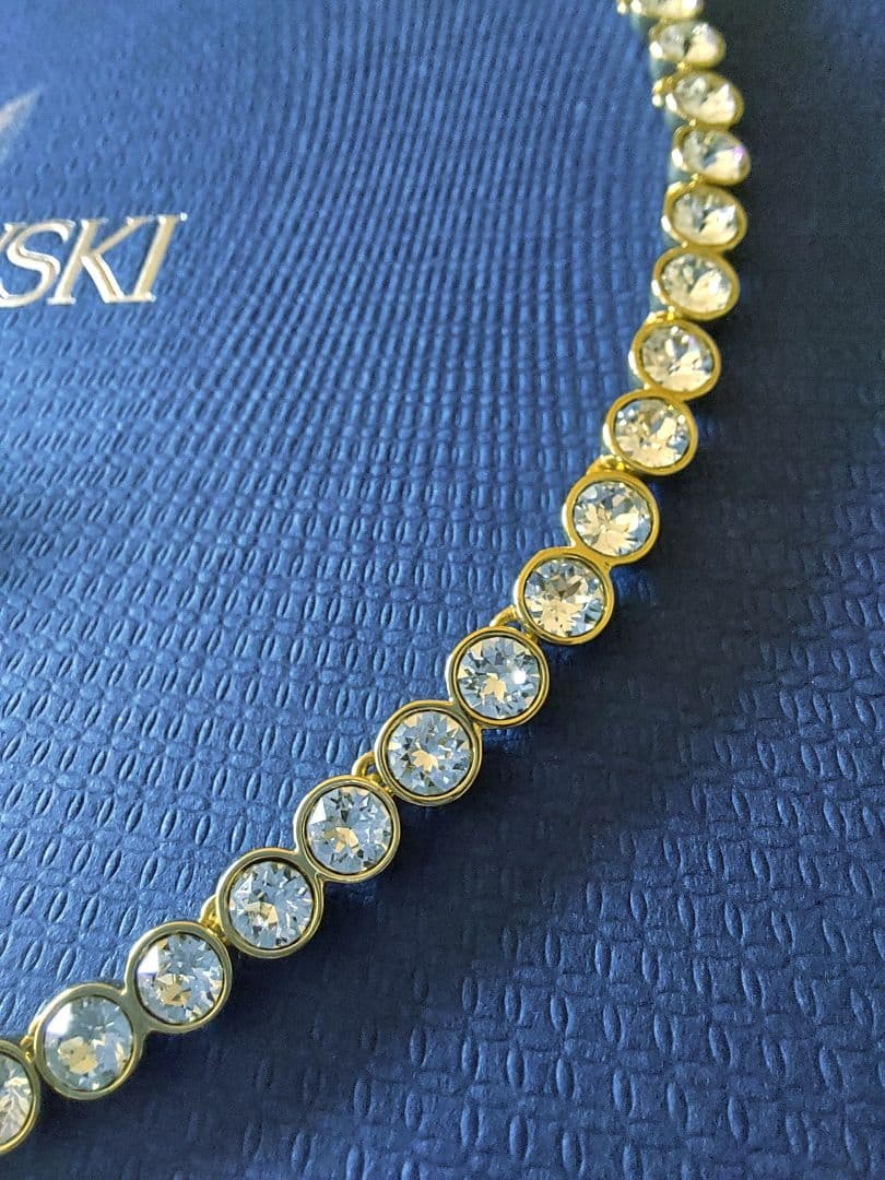 新品SWAROVSKI Tennis ネックレス ピアス セット スワロフスキー