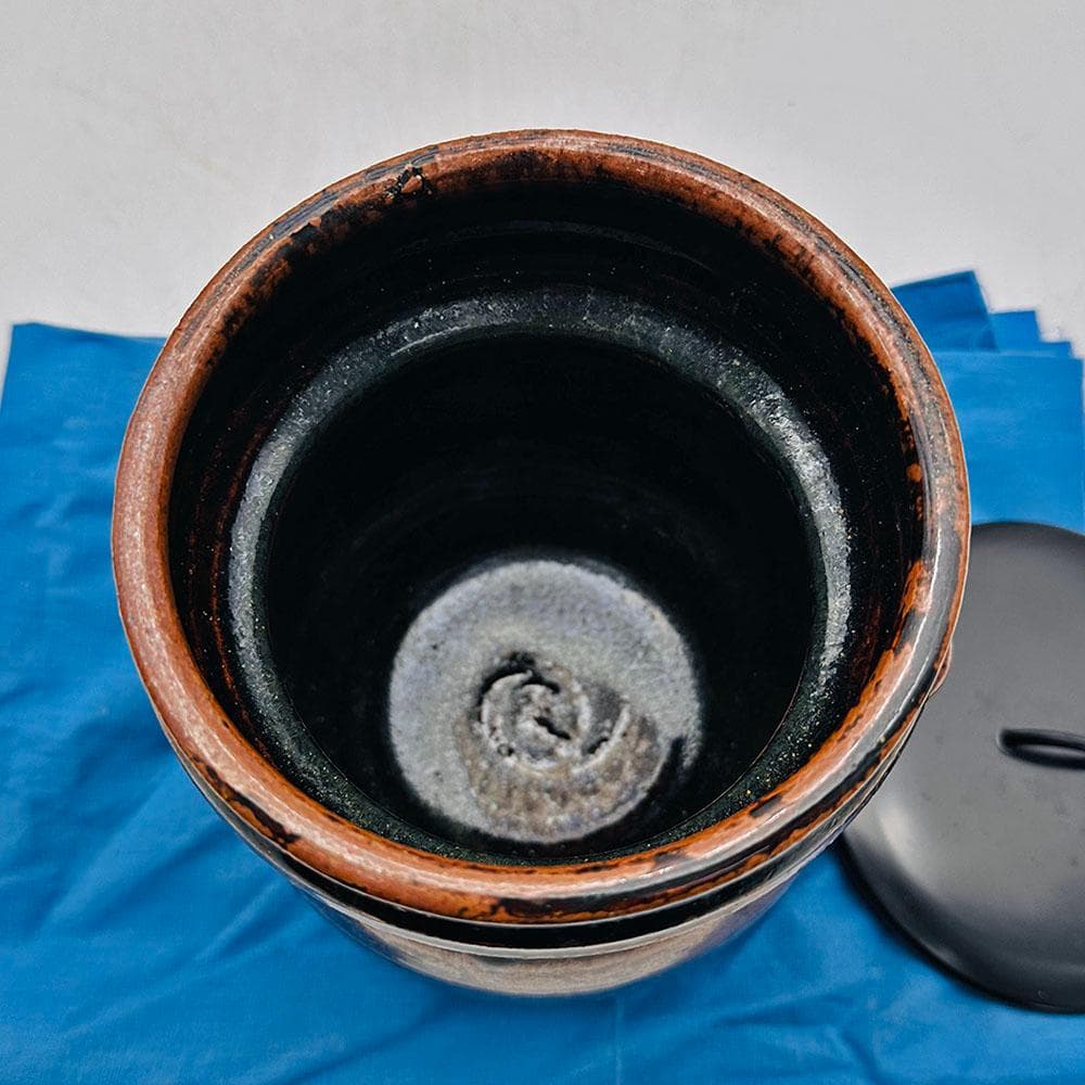 T　美品　 古瀬戸　ひよう型　水指　茶道具　茶器