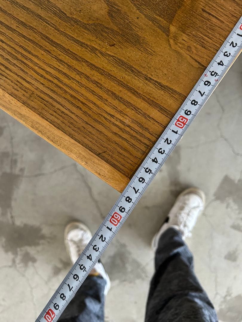 【中古】美容室両面鏡セット面 木製アンティーク 1台 その1