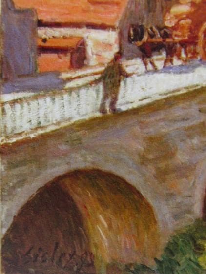 アルフレッド・シスレー、「モレの橋」、希少な画集より