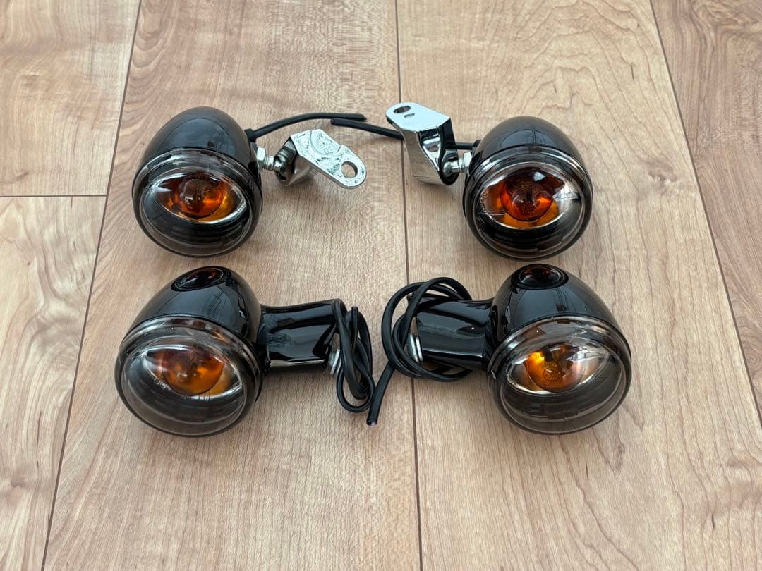 ハーレー純正ブラックウィンカー4個セット