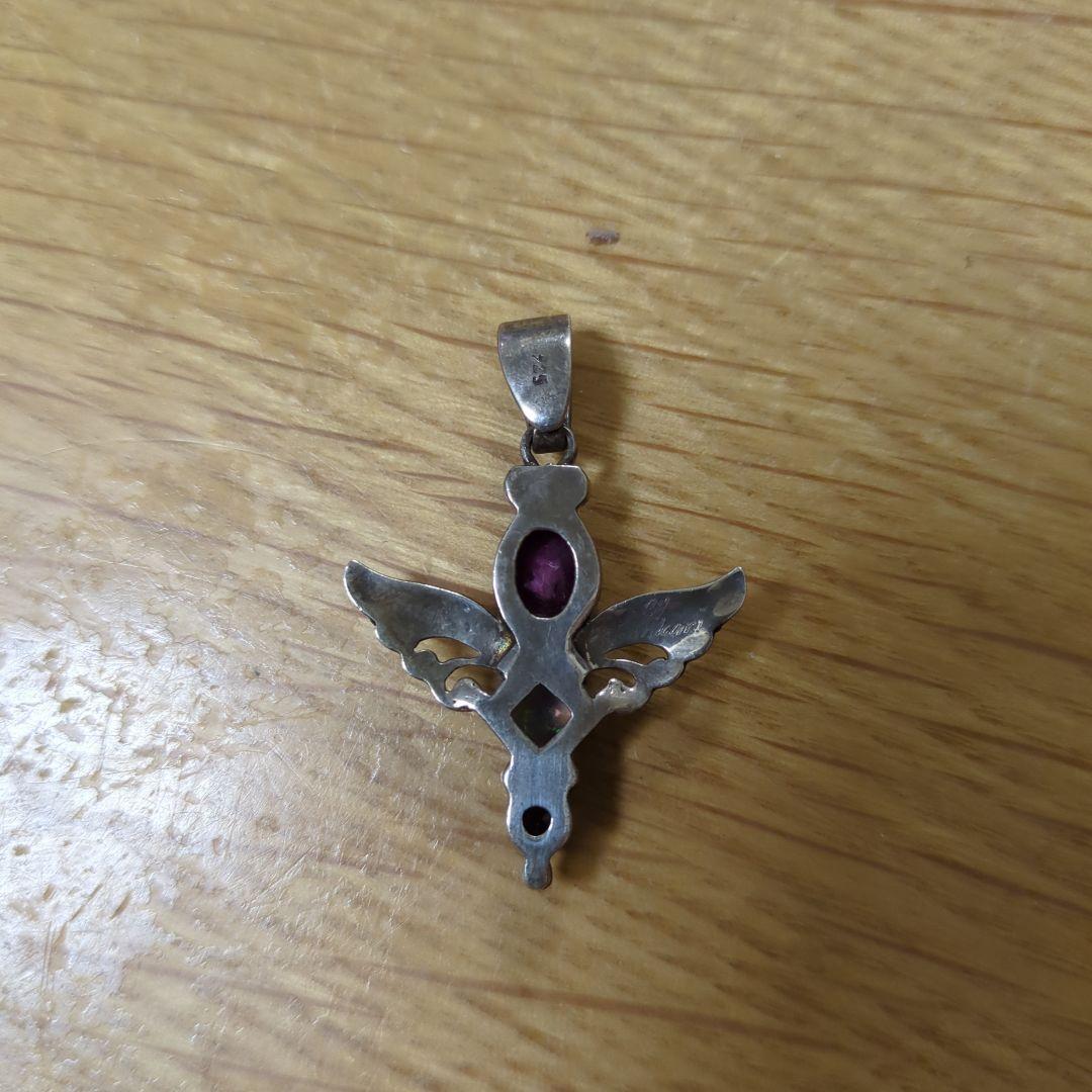 ミモザShankari シルバー ペンダント ルビー オパール