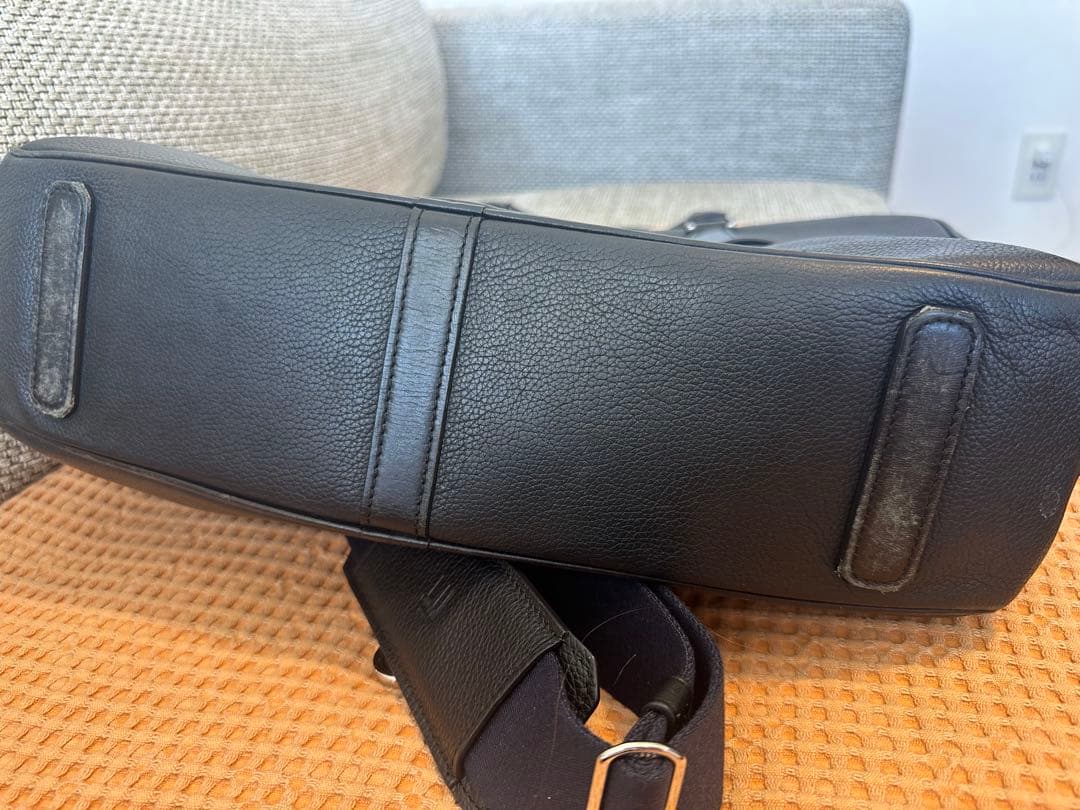 ダンヒル‼️ブリーフケース⭐️2WAY⭐️ブラック‼️定価300000円⭐️シボ革