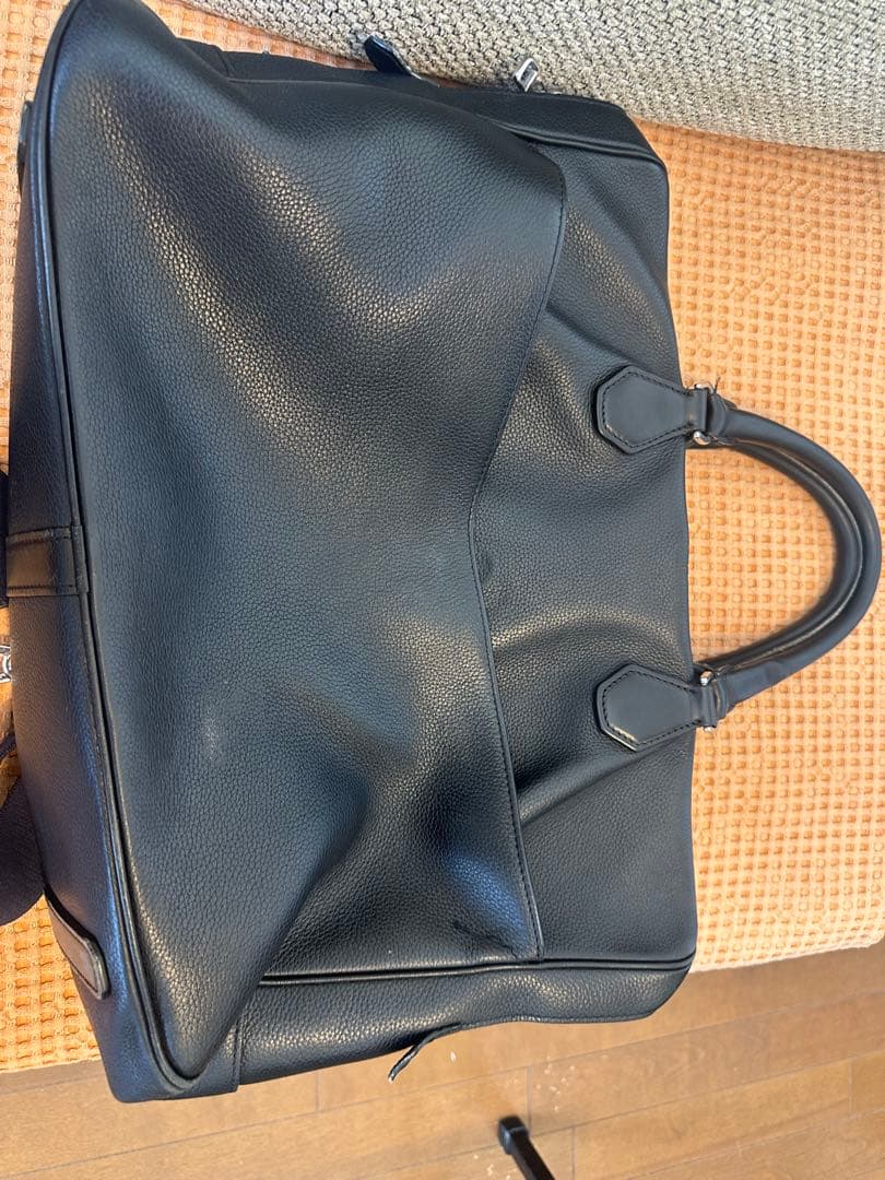 ダンヒル‼️ブリーフケース⭐️2WAY⭐️ブラック‼️定価300000円⭐️シボ革