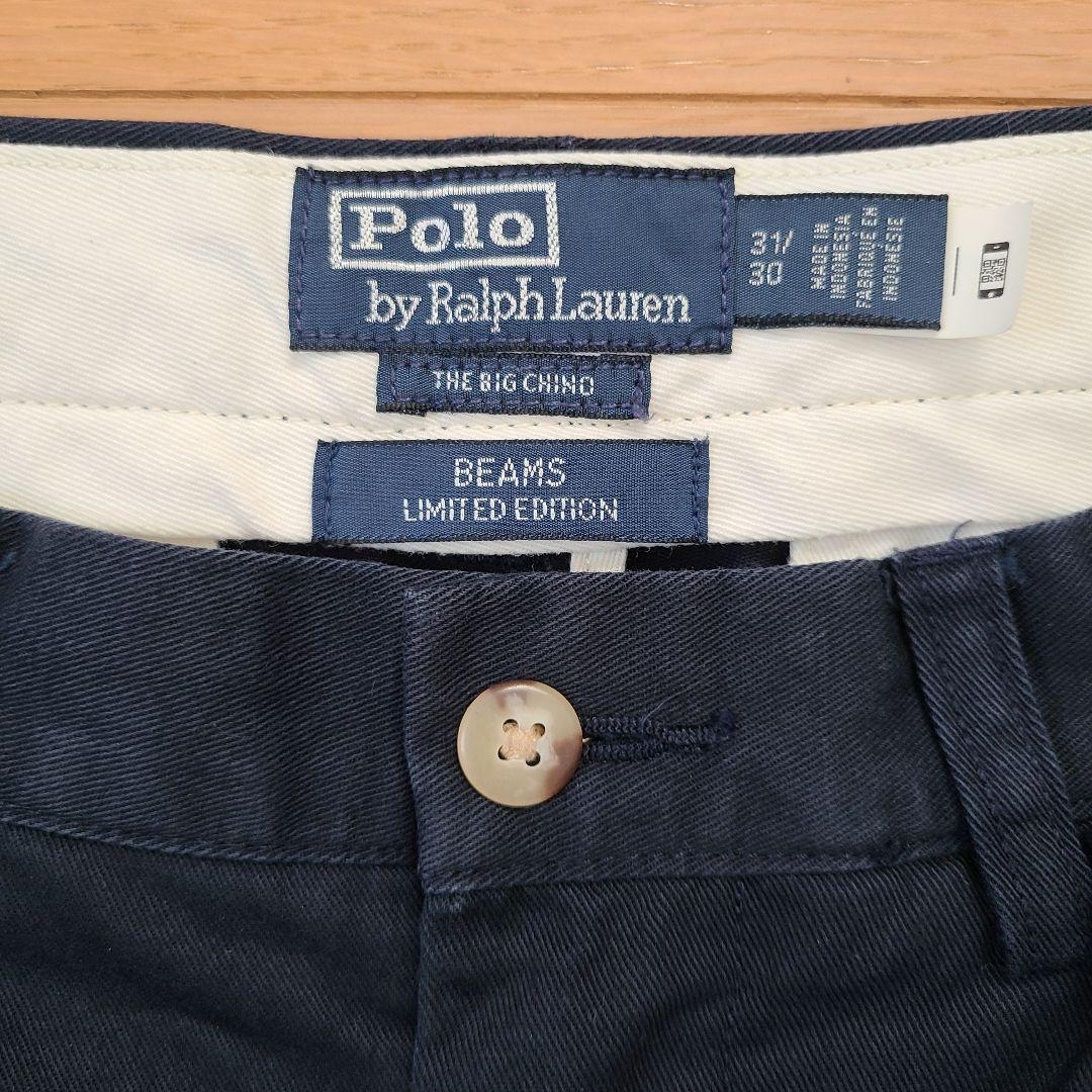 ラルフローレン ビームス別注 THE BIG CHINO ネイビー【膝上ポニー】