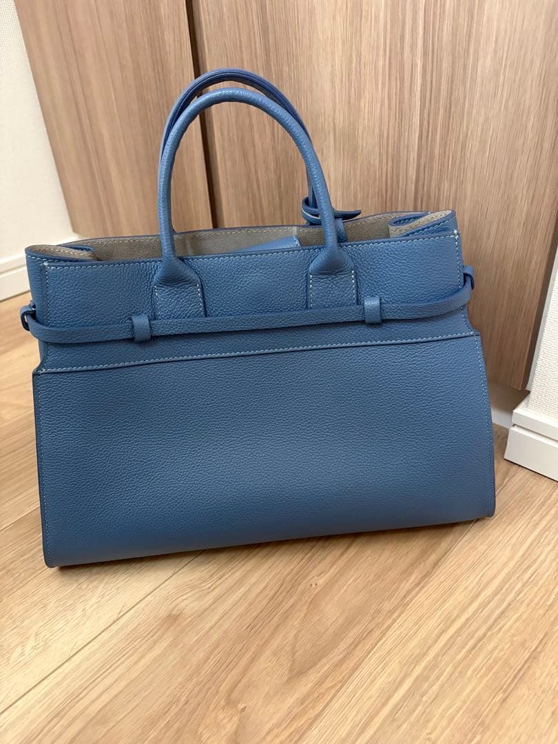 CHRISTIAN VILLA ブルー トートバッグ